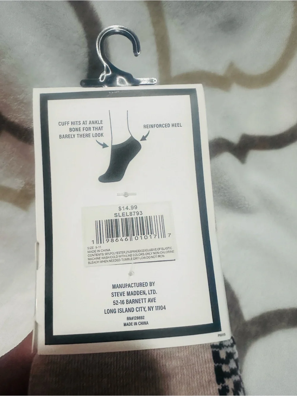 Steve Madden✨🤍🤎🖤White Low Cut Socks- 8 pairs